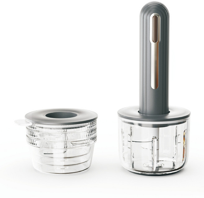 無線電動絞肉器 銀白色, 1個