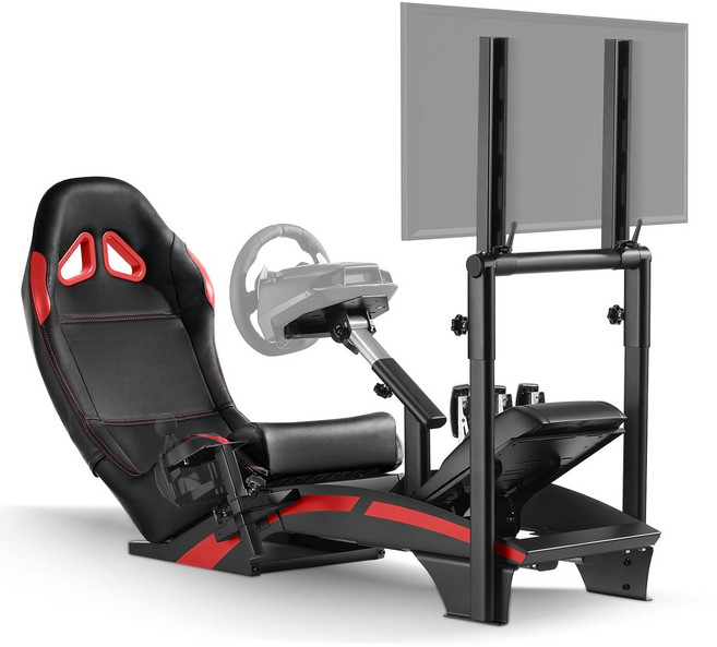 TV 모니터 스탠드가 있는 RACGT 레이싱 시뮬레이터 콕핏G PRO 휠G29G920G923 스러스트앰스터 T300RSTS-PCTS-XW 레이서 FANATEC CSL DDGT DD