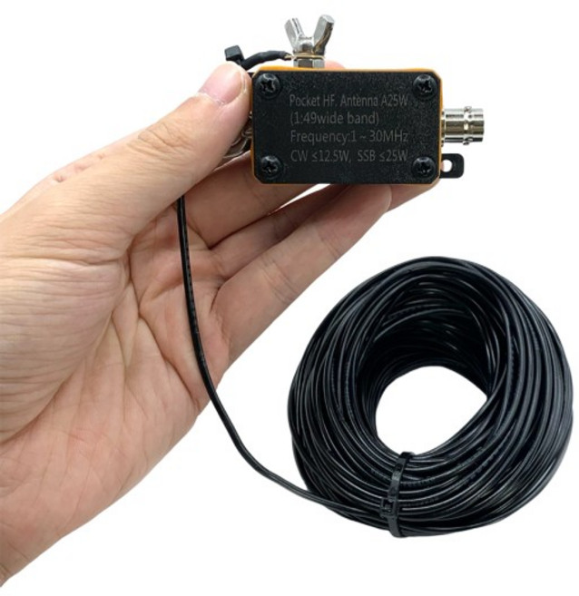 포켓 HF 안테나 1-30MHz 주파수 대역 종단 Fed 반파 CW SSB, 01 CHINA