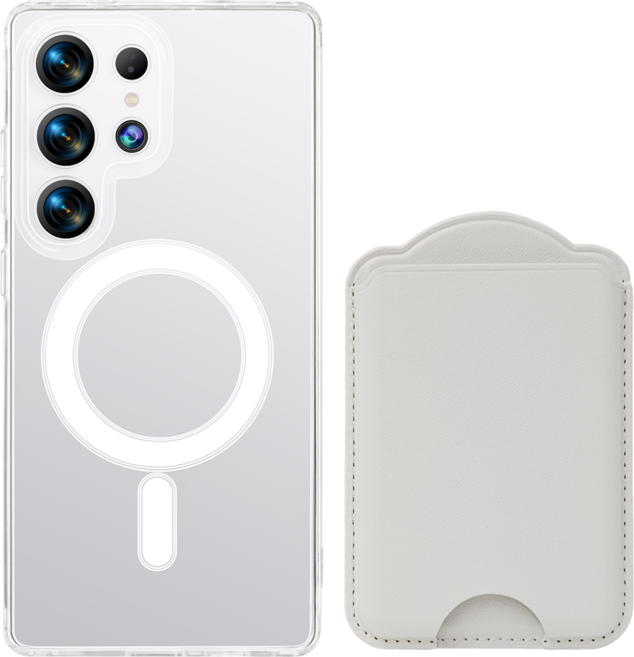 가꼬싶다 강력 갤럭시 맥세이프 케이스 + 3장 수납 카드지갑 세트