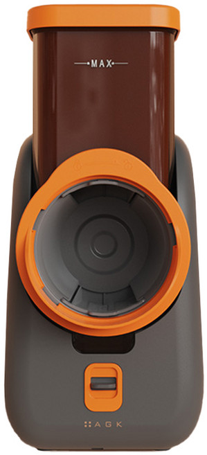 AGK 스빙 라이트 오토슬라이서 전동 만능 채칼 야채 자동 양배추 당근 채썰기 채써는 기계, 1개, 다크 그레이