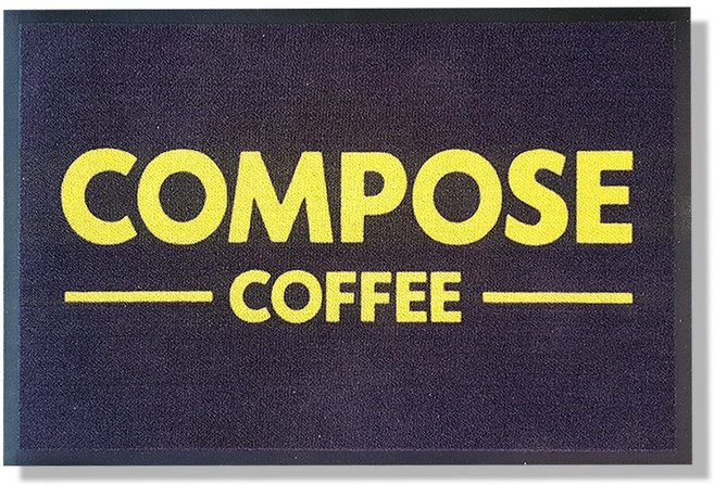 매트젠 업소용 로고매트 주문제작 현관 발매트 발판 사무실 가게, 1개, 03. 코일 로고매트(고무테두리)