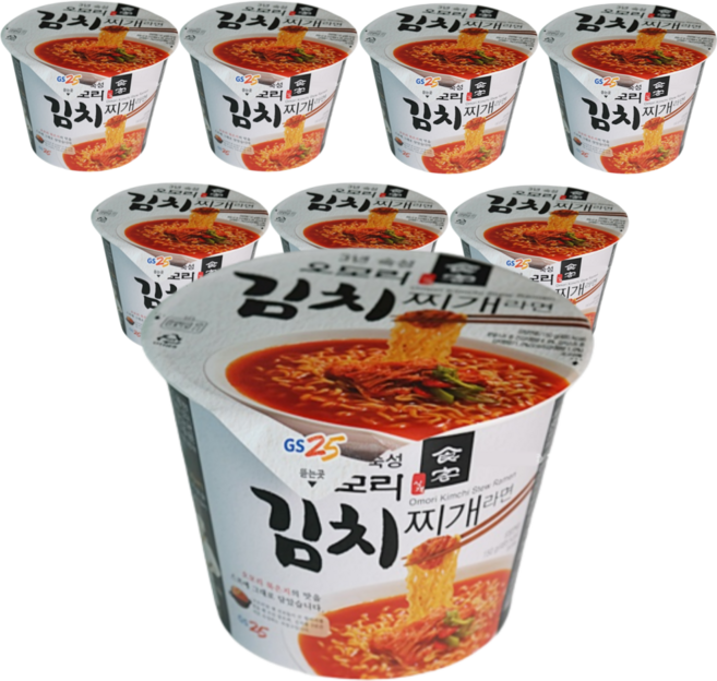 GS리테일 편의점 컵라면 150g, 8개