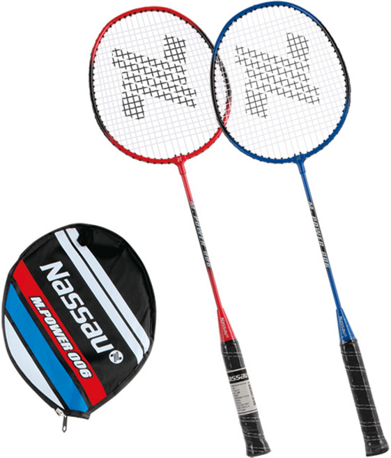 낫소 배드민턴라켓 M 파워 006 라켓 2개입 헤드커버 세트, M파워006, 2개