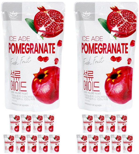 밸런스그로우 석류 에이드 (빨대포함), 230ml, 20개