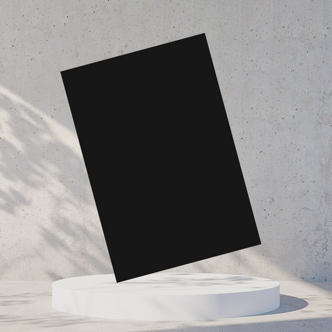 엘림양면 칼라 우드락 낱장(내맘대로 담기) 610X910 5T, 검정10mm