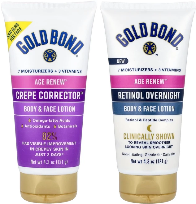 골드 본드 에이지 리뉴® 듀오 데이 & 나이트 바디 & 페이스 로션 2병 각 121g GLD-05250 - 쿠팡