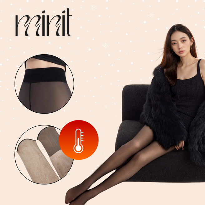 미닛 티안나는 기모 착시 스타킹 융털