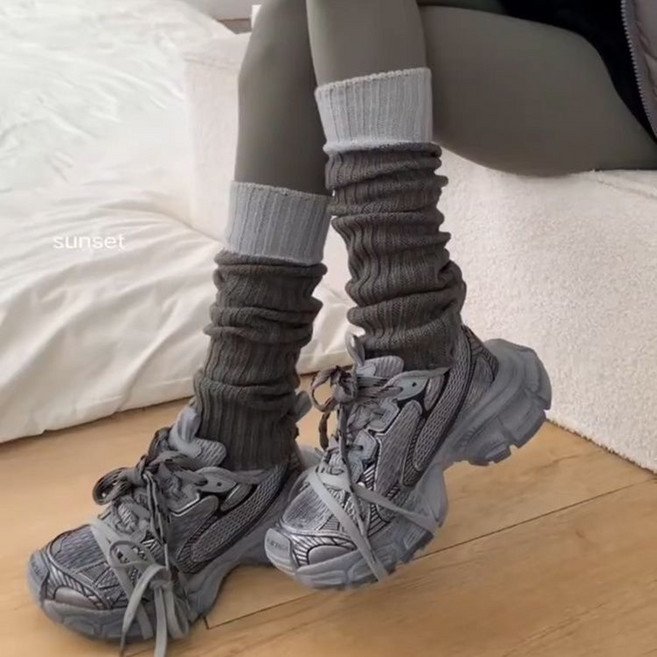 小腿襪套 堆堆襪套 保暖襪套 瑜珈褲 鯊魚褲 運動用 高級灰
