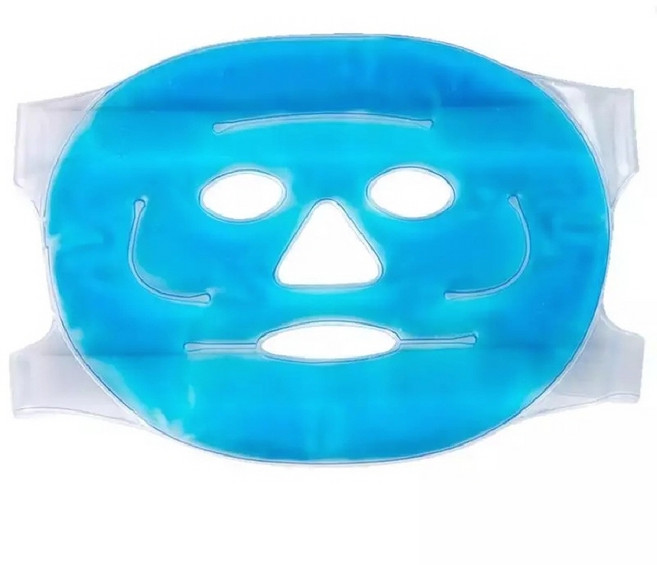 비엠 페이스 아이스팩 냉온겸용 얼굴 붓기관리 아이스마스크팩 찜질팩 성형후관리, 1개, 블루