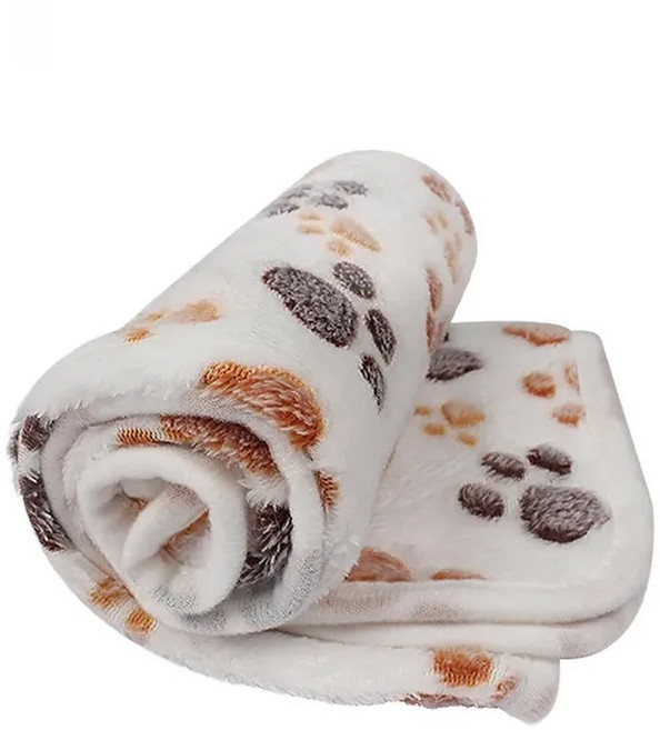 부드러운 푹신한 애완 동물 담요 귀여운 만화 패턴 매트 고양이 개를위한 따뜻하고 편안한, 02 White, 02 S-60x40cm, 1개, 1개