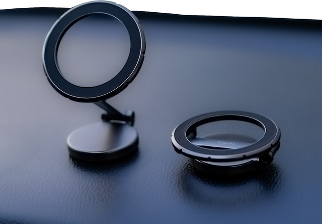 볼체 맥포드 맥세이프 차량 핸드폰 거치대 810도 회전 자석, 01.미드나잇 블랙, 1개