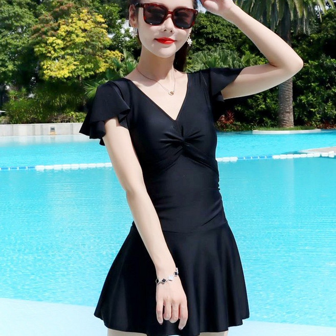 泳衣女顯瘦大碼度假泡溫泉高顏值, 3XL 125-150斤