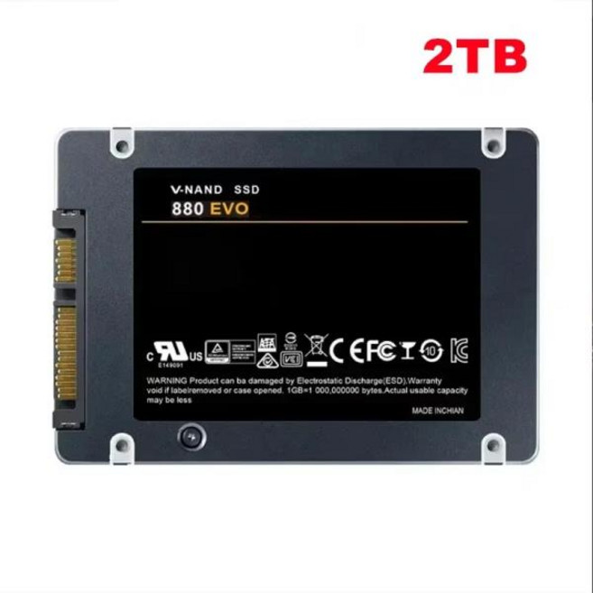 레노버 SSD 880 EVO 내장 솔리드 스테이트 드라이브 하드 디스크 노트북 컴퓨터 PC PS4 PS5 용 SATA 3.0 ML, 없음, 3) 2TB, 1개
