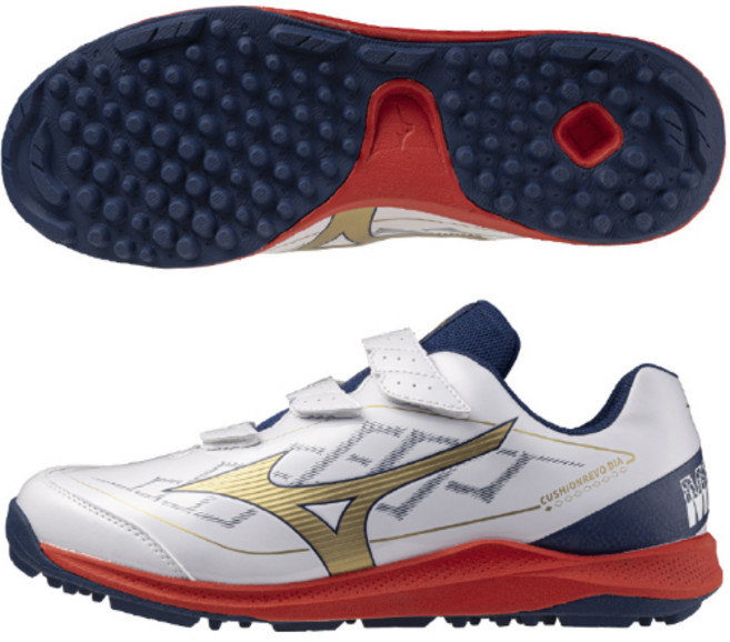 MIZUNO 미즈노 쿠션에보 인조잔디 야구화 252542 네이비/레드