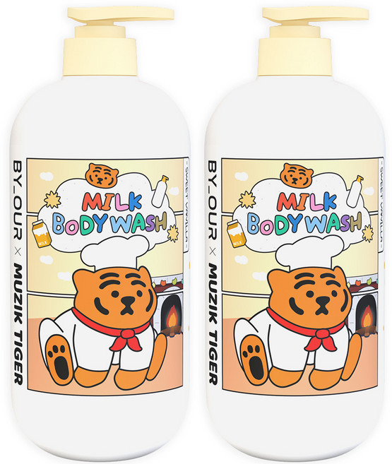 바이아우어 밀크 바디워시 스위트바닐라, 1L, 2개