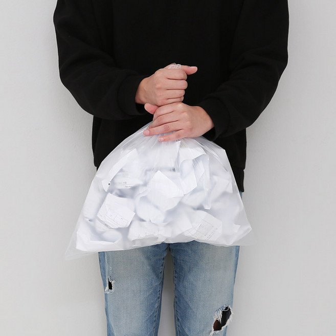 네이쳐리빙 모던데일 분리수거함 비닐봉투, 27L, 100개