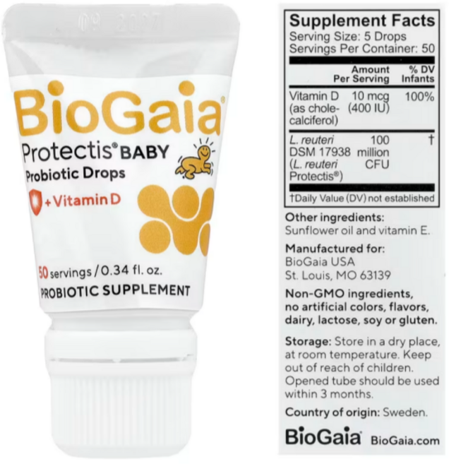 프리미엄 비타민D3 배합 영유아 액상 유산균, 2개, 10ml