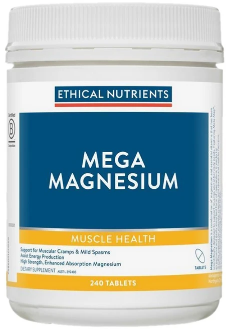 에티컬 뉴트리언츠 메가 마그네슘 글리시네이트 5-in-1 Ethical Nutrients Mega Magnesium Glycinate, 1개, 240정 - 쿠팡