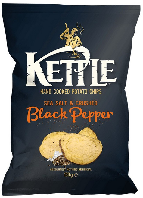 케틀칩 씨솔트 & 크러쉬드 블랙페퍼 130g, 1개