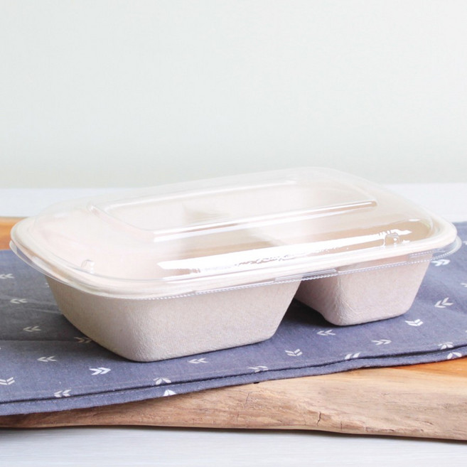 삼부팩 볶음밥 샌드위치 펄프용기 cr900-2, 1박스, 100세트