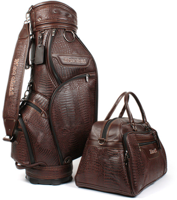 맥클라이드 프리미엄 골프백 세트 / 골프 경량 캐디백 남성 남자 골프가방 세트, 브라운