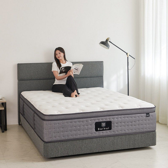 [바르누이] 신경외과 전문의가 설계한 허리가 편안한 블랙라벨 프리미엄 매트리스 퀸 Q, 36cm, 중간 단단함