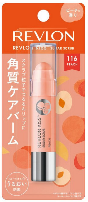 116 2.6g 레브론 키스 설탕 스크럽 복숭아 달콤하고 신선한 복숭아 향기 보습, 1