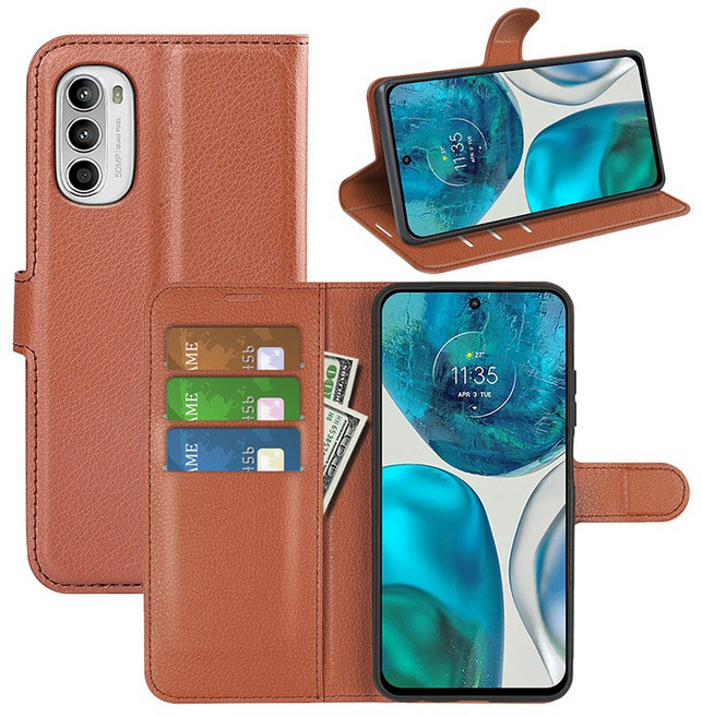 모토로라 모토 G82 전용 지갑 카드 지폐 수납 다이어리 케이스