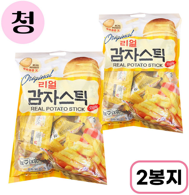 리얼 감자스틱 18p, 2개, 360g