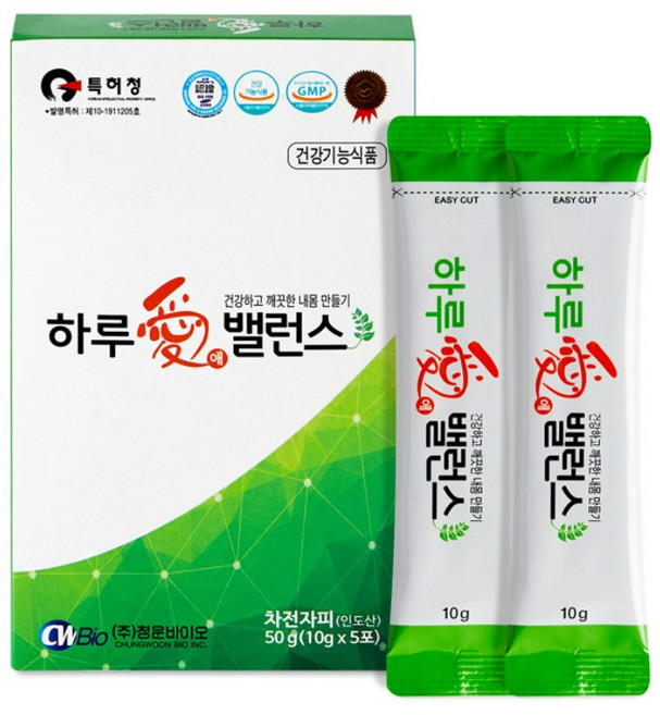 하루애 밸런스 다이어트 차전자피 장건강 배변 쾌변 식이섬유, 1개, 10g