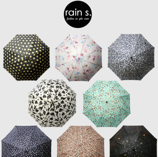 비원스토어 rain s.레인스 고급패션우산 특별한 디자인 3단자동 UV차단 (고급케이스 포함) 19종 택1
