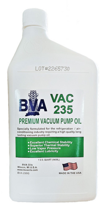 [BVA] 진공펌프 오일(946ml) VAC235, 1개