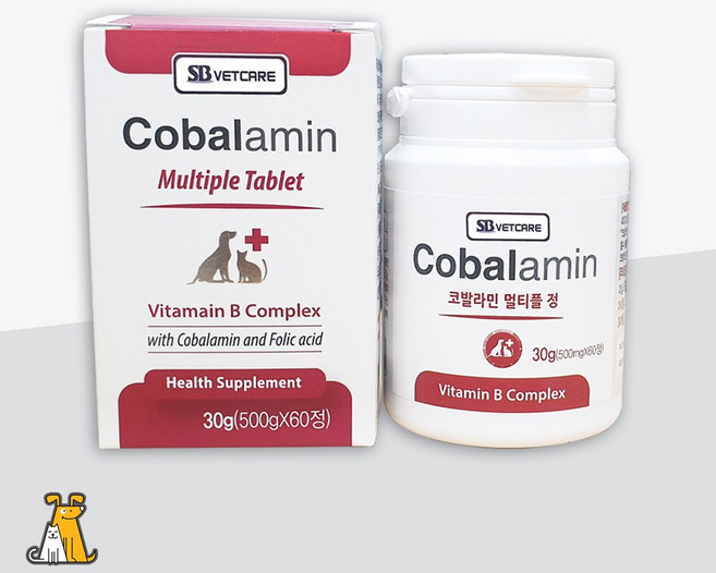 코발라민 멀티플 60정 강아지고양이 비타민B 영양제