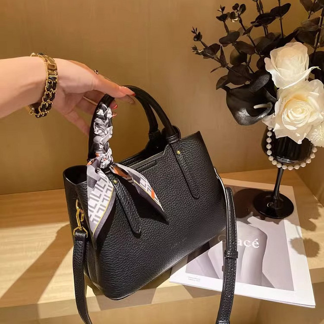 부드러운 소가죽 버킷백 여성 숄더백 핸드백