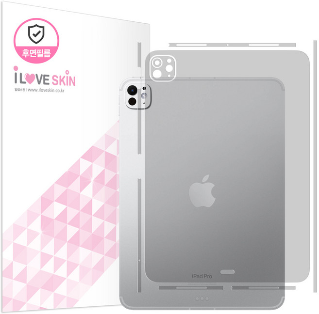 아이패드 프로 8세대 M5 7세대 M4 11인치 호환 기스 지문방지 후면보호필름 2매+부착액 측면 카메라, 아이패드프로7세대 M4 11인치, 1개, 투명 2매