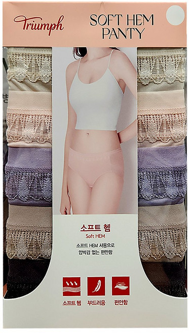 트라이엄프 여성 소프트햄 팬티 5매