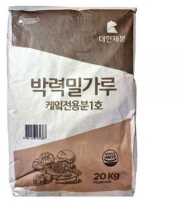 대한제분 곰표 케익전용분 1호 박력 밀가루 20kg, 1개