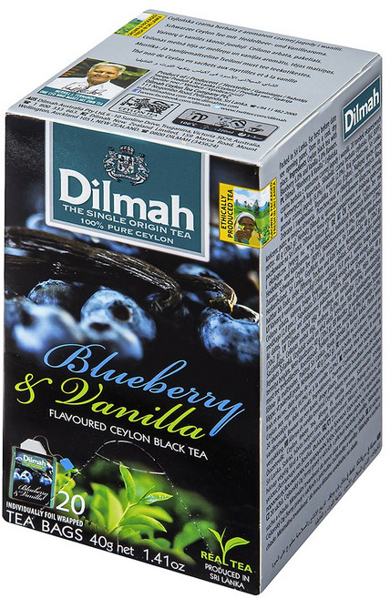 딜마 Funtea 블루베리 앤 바닐라 과실차, 2g, 20개입, 1개