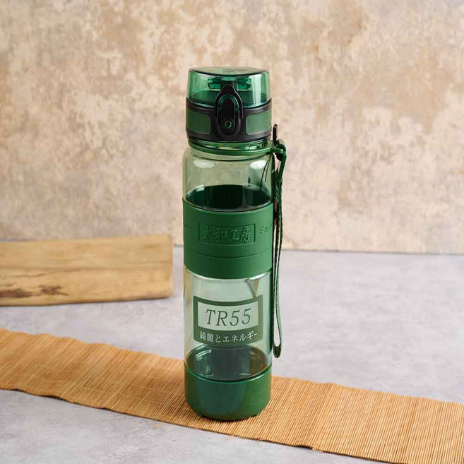太和工房 TR55運動水壺 安全材質 輕巧便攜 時尚設計 多色可選, 橄欖綠, 700ml, 1個