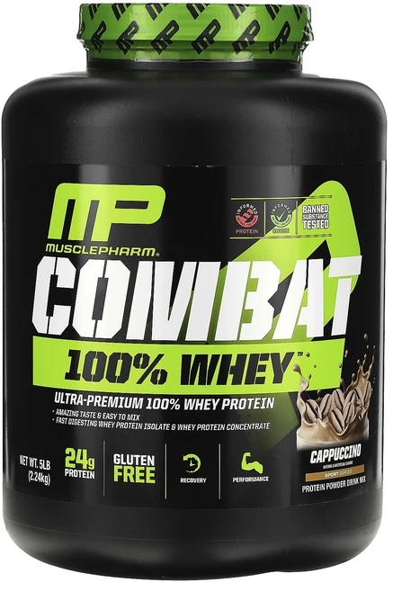 몸관리하세요 겨울입니다 MusclePharm Combat 100% 유청 단백질 카푸치노 2.24kg(5lbs) 특별관리진행, MusclePharmCombat100유청단백질카푸치노2, 2.24kg - 쿠팡