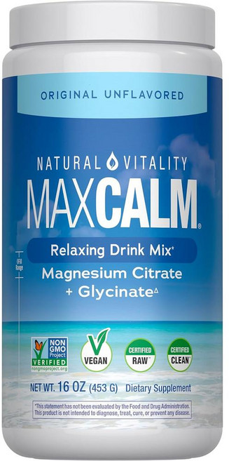내추럴 바이탈리티 캄 마그네슘 시트레이트 드링크믹스 오리지널 무맛 Natural Vitality CALM Magnesium, 453g