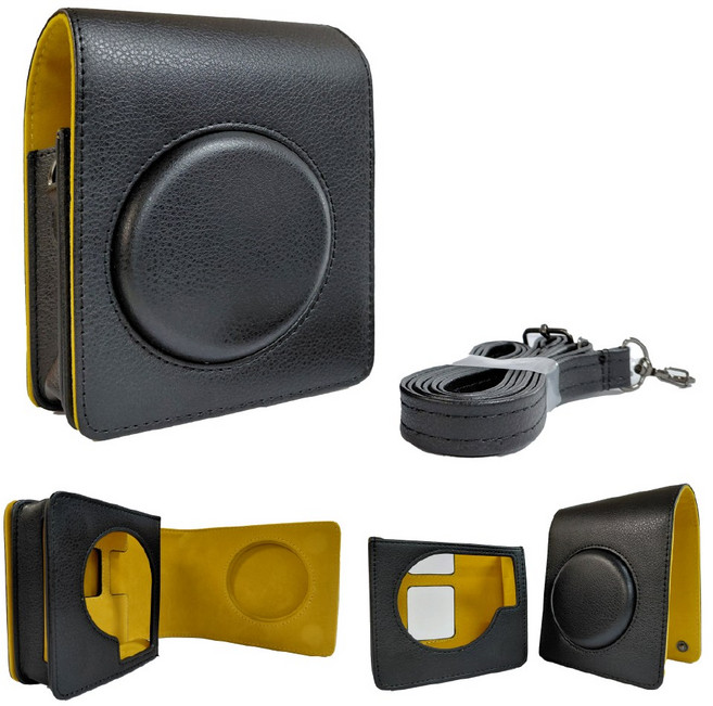 코닥 미니샷3 레트로 MS300 가죽케이스, 1개, 블랙