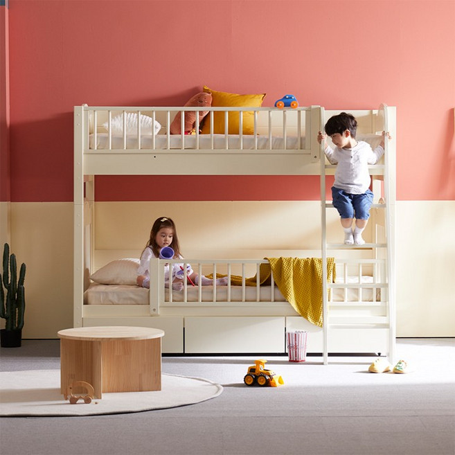 [에보니아] 클레망 원목 분리형 이층침대 SS / 국내생산 / 믿을수 있는 품질, 기본형 메이플우드 매트제외