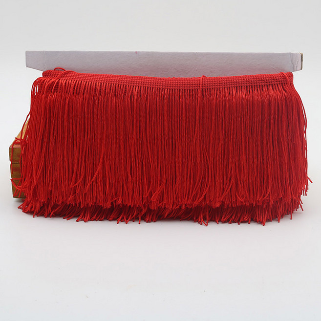 9/15/20/28cm 술 프린지 트림 100% 폴리에스터 긴 의류 봉제 커튼 테이프 공예 액세서리 드레스 태슬, [02] 15cm, 1개, 빨간