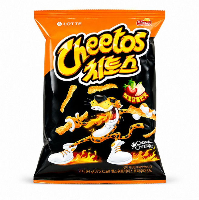롯데제과 치토스 매콤달콤한맛, 64g, 24개