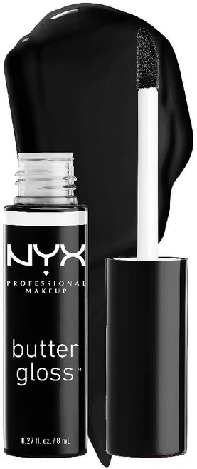 NYX 프로페셔널 메이크업 버터 글로스 끈적임 없는 립글로스, 55 Licorice, Licorice, 1개, 8ml - 쿠팡