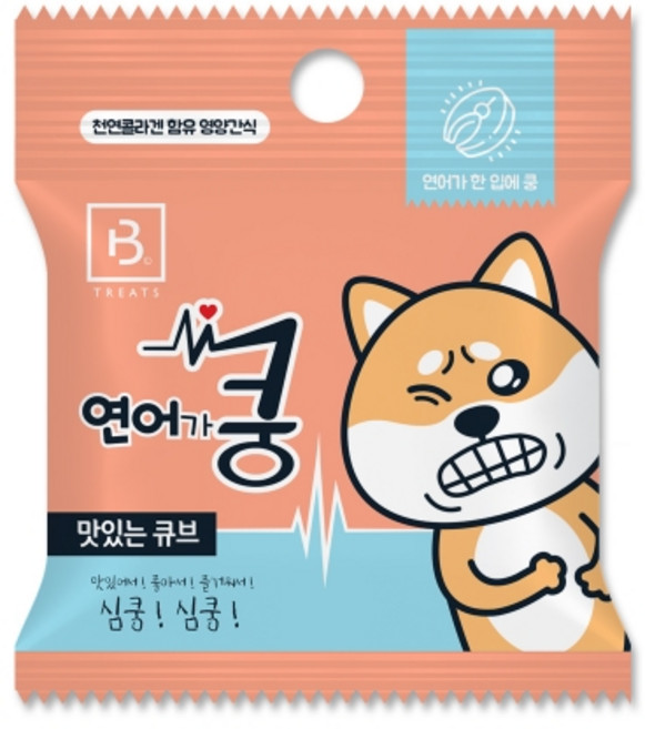브리더랩 한입에 쿵 20g 강아지 간식, 연어, 30개