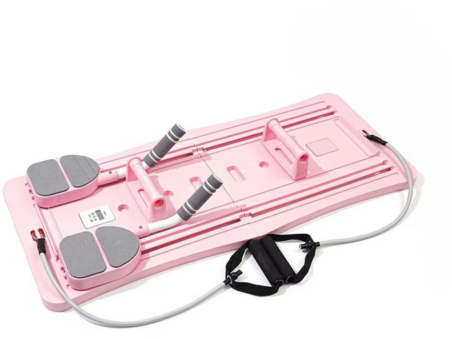 필라테스 침대 홈 다기능 피트니스 홈트레이닝 스트레칭 요가매트, 분홍, 1개