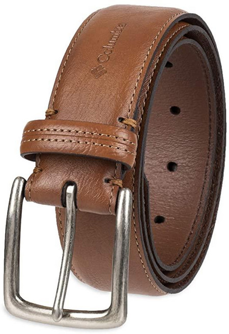 Columbia 콜럼비아 남성용 스탠다드 트리니티 로고 벨트 싱글 프롱 버클 블랙 L 38 40 US 182557, 32, Tan Trinity